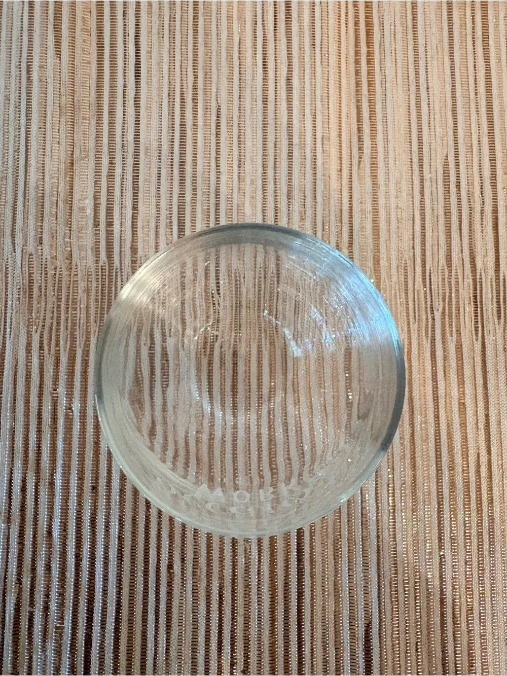 “Because Work” Clear Stemless Wine Glass